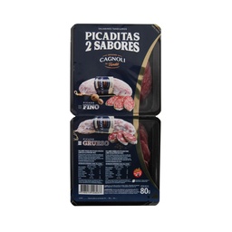 Salamin Tandilero Picado Fino Grueso Cagnoli 80 grm
