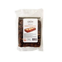 Barrita Organica Cacao y Naranja Grun 200 grm