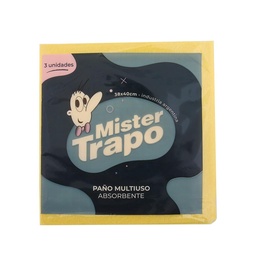 Paño Multiuso Absor Mister Trap Paq 3 uni