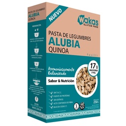 Fideos para Celiacos Fusilli Alubia Wakas Cja 250 grm