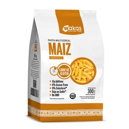 Fideos para Celiacos Maiz Fusili Wakas 300g