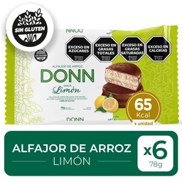 Alfajor de Arroz Limon Donn 78g