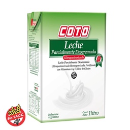 Leche Larga Vida Parcialmente Descremada Coto 1l