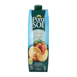 Jugo Puro Sol Naranja y Durazno Ttb 1 l