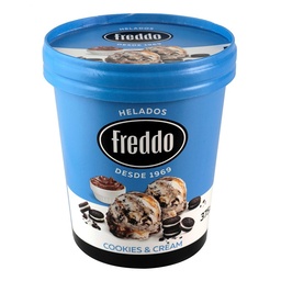 Helado Cookies/cream Freddo Pot 375 grm