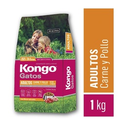 Alimento para Gatos Adultos Kongo Carne y Pollo 1 kg