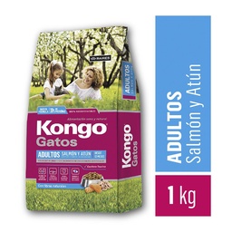 Alimento Adultos Kongo Gourmet 1 kg Salmón y Atún