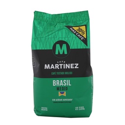 Cafe Tostado Molido Brasil Medio Cafe Martinez 330g