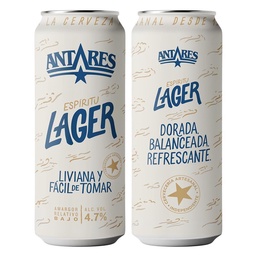 Cerveza Lager Antares 473ml