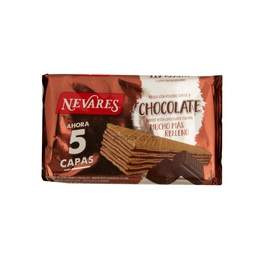 Oblea Rellena Sabor Chocolate Nevares 80g