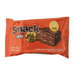 Mini Torta Sabor Chocolate Relleno Dulce de Leche Smack 70g