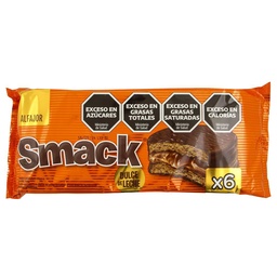 Alfajor Negro Relleno con Dulce de Leche Smack  360g