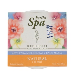 Cera Depiladora Estilo Spa Microondas Pot 200 grm