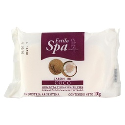 Jabon Tocador Estilo Spa Coco Bsa 100 grm