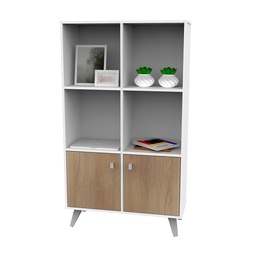 Modular Dielfe 132 cm Blanco Roble Miel