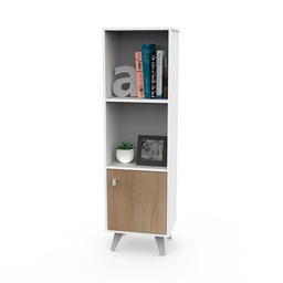 Modular Dielfe 132 cm Blanco Roble Miel