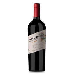 Vino Malbec . Postales Fd Bot 750 cmq