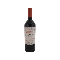 Vino Tinto Orgánic Malbec Alavida 750 ml