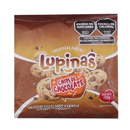 Galletitas Dulces con Chips de Chocolate Lupinas 220g