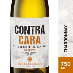 Vino Chardonnay Contra Cara Bot 750 ml