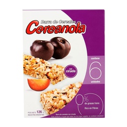 Barra Cereal Ciruela Cereanola Est 126 grm