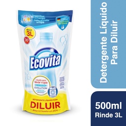 Detergente Líquido para Ropa para Diluir Evolution Ecovita 500ml