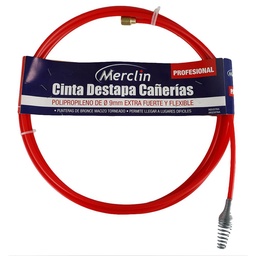 Cinta Destapa Cañerias 9mm x 5mts Merclin