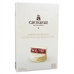 Alfajor Blanco 6u Cachafaz 60g