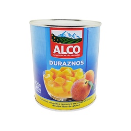 Durazno Amarillos en Trozos Comunes Alco 820 gr