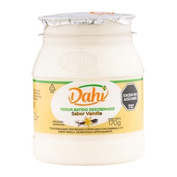 Yogur Batido Descremado Sabor Vainilla Dahi 170g