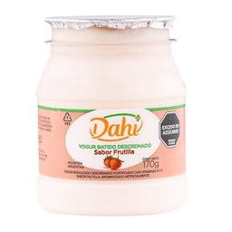 Yogur Batido Descremado Sabor Frutilla Dahi 170g