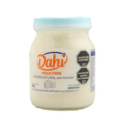 Yogur Entero Firme Natural con Azúcar Dahi 190g