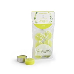 Tea Lights x 6 Unidades Fragacia Citrus Organic