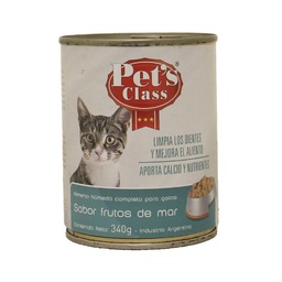 Alimento para Gatos Adultos Sabor Frutos de Mar Pets Class 340g