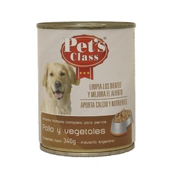 Alimento para Perros Pollo y Vegetales Pets Class 340g