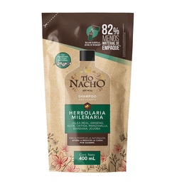 Tio Nacho Shampoo Herbolaria Milenaria Recargable Doypack x 400 ml