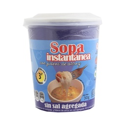 Sopa Instantánea Sin Sal Agregada Verduras Argendiet 30 gr.