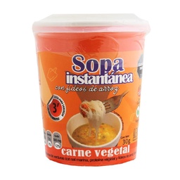 Sopa Instantanea Carne Vegetal Argendiet 30g