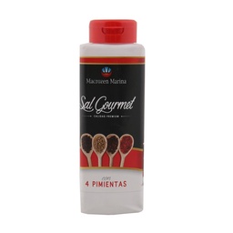 Sal Gourmet C/4 Pimientas Macrozen Ma Sal 250 grm