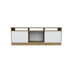 Rack Tv Ricchezze Mesina Hickory Blanco 180 cm