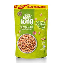 Maní Tostado Sin Piel Mani King 350g