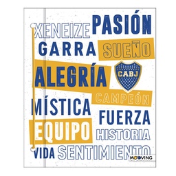 Carpeta Nro 3 Mooving Boca Juniors  Varios Diseños