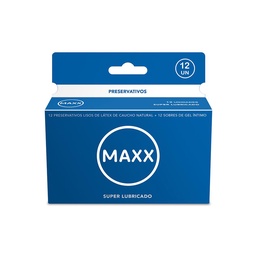 Preservativos Super Lubricado Maxx 12 uni