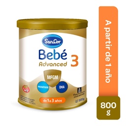 Leche en Polvo Sancor Bebé Advanced 3 800g