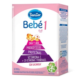 Leche E/polvo Bebe 1 Sancor Est 800 grm