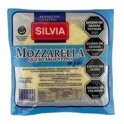 Queso Mozzarella en Fetas Silvia 180g