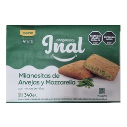 Milanesas de Arvejas y Mozzarella Inal 340g