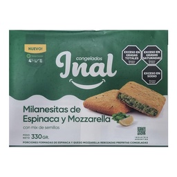 Milanesas de Espinaca y Mozzarella Inal 330g