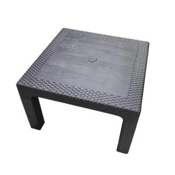 Mesa Ratona Rattan Plástico Quality Plastic Negro