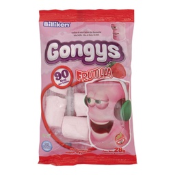 Marshmallows Sabor Frutilla Gongys 28 grm